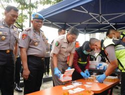Polda Riau, Polres dan Polsek Jajaran Serentak Melaksanakan Tes Urine
