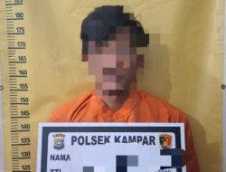 Ancam Warga dengan Sajam, Maling Sawit di Desa Padang Mutung Ditangkap Polsek Kampar