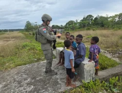 Bangun Kedekatan dengan Masyarakat, Satgas Damai Cartenz Intensifkan Patroli Humanis di Nduga