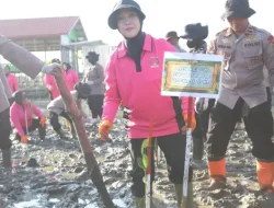 Green Policing Polda Aceh, Tanam 10 Ribu Mangrove untuk Perkuat Ketahanan Ekologi dan Ekonomi Desa Pesisir
