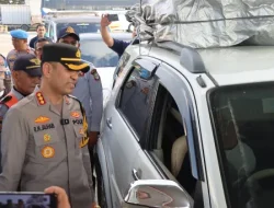 Kapolres Metro Tangerang Kota Pantau Arus Mudik di KM 13,5, Kondisi Lalu Lintas Masih Landai