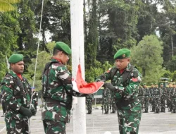 Dandim 1710/Mimika Pimpin Upacara 17-an, Bacakan Amanat Pangdam XVII/Cenderawasih