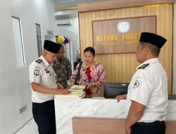 Tingkatkan Mutu Layanan Kesehatan, Klinik Pratama Rutan Surakarta Terima Kunjungan Tim Klinik Terbaik Kanwil Ditjenpas Jateng