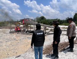 Polsek Singingi Hilir Tertibkan PETI di Sungai Bawang Desa Petai