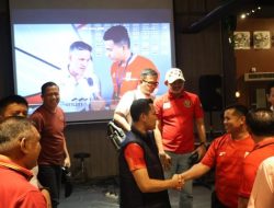 Nobar Timnas Jadi Ajang Halal Bihalal, Polres Kuansing Perkuat Sinergi Antar Instansi