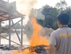 Polsek Singingi Hilir Tertibkan Aktivitas PETI di Sungai Bawang Atas