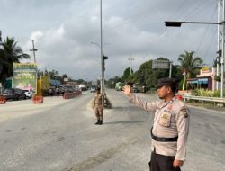 Operasi Ketupat LK 2026, Polres Siak Tingkatkan Pengamanan Jalur Strategis di Exit Tol Minas