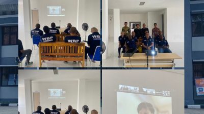 Penuhi Hak Beragama, WBP Nasrani Lapas Kumbang Ikuti Ibadah Jumat Agung se-Nasional Secara Daring