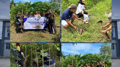 Dukung Ketanan Pangan, Lapas Kumbang Gelar Panen Perdana Singkong