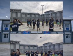 Warga Binaan Lapas Kelas IIA Kumbang Nusakambangan Gelar Senam Pagi Bersama