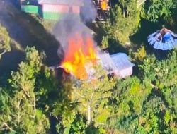 Anggota OPM Kodap III/Puncak Pimpinan Lekagak Talenggen Bakar Rumah Warga di Kampung Muara Distrik Pogoma, Tim Patroli Koops TNI Habema Amankan Lokasi
