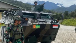 TNI Perkuat Pengamanan di PT Freeport Pasca Serangan KKB, Panser Anoa Disiagakan