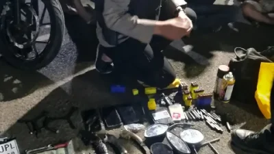 Dua Pelaku Curanmor Asal Bima NTB Diringkus Tim Opsnal Reskrim Polsek Jatiuwung di Kp Kadu Bitung Curug