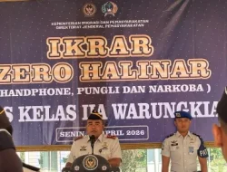 Kalapas Warungkiara Pimpin Ikrar Zero Halinar, Tegaskan Komitmen Jaga Integritas
