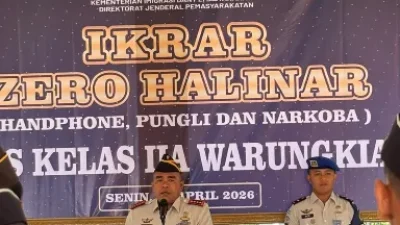 Kalapas Warungkiara Pimpin Ikrar Zero Halinar, Tegaskan Komitmen Jaga Integritas