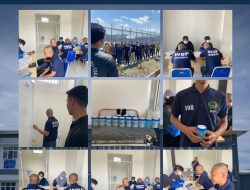 Lapas Kelas IIA Kumbang Melaksanakan Screening Kesehatan Dan Pemeriksaan Urine Warga Binaan Lapas Pindahan Dari Lapas Jambi