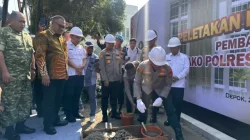 Kapolda Letakkan Batu Pertama Mako Polres Metro Depok: Pelayanan Harus Makin Baik