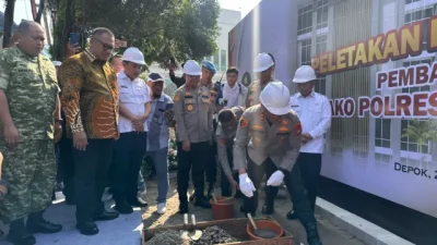 Kapolda Letakkan Batu Pertama Mako Polres Metro Depok: Pelayanan Harus Makin Baik