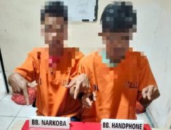 Sita Barang Bukti Sabu, Satresnarkoba Polres Kampar Tangkap 2 Pengedar di Padang Luas