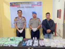 Polres Kepulauan Meranti Gagalkan Peredaran 27 Kg Sabu Jaringan Internasional, 2 Kurir Ditangkap di Perairan Selat Akar