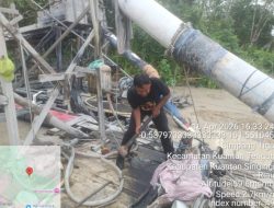 Polres Kuansing Tertibkan Aktivitas PETI di Kuantan Tengah, 3 Rakit Dimusnahkan