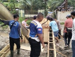 Pembangunan Jembatan Merah Putih Presisi di Desa Logas Capai 60 Persen, Polres Kuansing Terus Dorong Percepatan