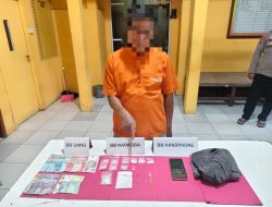 Polsek Tapung Hilir Ungkap Pengedar Shabu, Amankan 11,02 Gram dan Uang Hasil Jual Beli Rp1,398 Juta