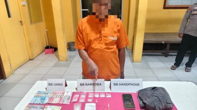 Polsek Tapung Hilir Ungkap Pengedar Shabu, Amankan 11,02 Gram dan Uang Hasil Jual Beli Rp1,398 Juta