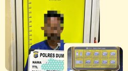 Gang Jawa Kampung Dalam Dumai Digrebeg Polisi, Seorang Pengedar Shabu Berhasil Ditangkap