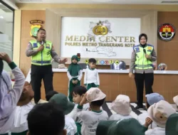 Sat Lantas Polres Metro Tangerang Kota Edukasi Anak TK Lewat Program Polisi Sahabat Anak