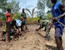 Bedengan Rampung, Lahan Program TMMD di Kampung Keakwa Siap Ditanami