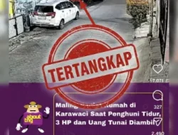 Aksi Pencurian Saat Korban Terlelap Berhasil Diungkap Polsek Karawaci