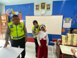 Satlantas Polres Metro Tangerang Kota Edukasi Siswa SD soal Tertib Lalu Lintas dan Anti Bullying