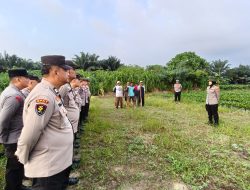 Dukung Program Ketahanan Pangan, Polsek Senapelan Laksanakan Penanaman Jagung Pipil 