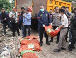 Bareskrim Polri Musnahkan Ribuan Kilogram Bawang Impor Ilegal dari Jalur Tikus Perbatasan Malaysia