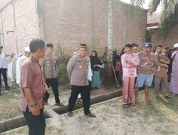 Wakapolres Rohil Hadiri Pemotongan Hewan Qurban di Bagan Cempedak, Salah Satunya Sumbangan Kapolda Riau