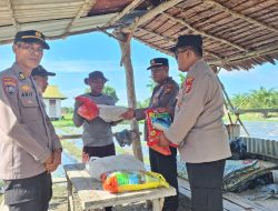 Wujud Kepedulian Polisi Cinta Petani Jagung, Polres Siak Salurkan Bantuan Sembako di Mempura