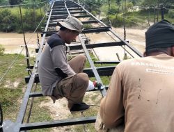 Progres Pembangunan Jembatan Merah Putih Presisi di Kuansing Capai 65 Persen 