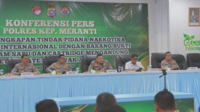 Sindikat Narkoba Lintas Negara Dibekuk di Meranti, Polda Riau Sita 27 Kg Sabu