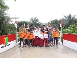 Jembatan Merah Putih Presisi di Kampar, Membuka Jalur Anak Desa Menggapai Cita-cita