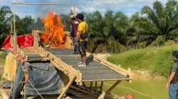 Polsek Singingi Tertibkan 3 Rakit PETI di Desa Kebun Lado
