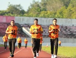 Kapolres Kuansing Turut Serta Kesamaptaan Jasmani Bersama Ratusan Personel