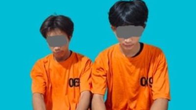 Satresnarkoba Polres Pelalawan Gerebek Pondok di Sorek Satu, 2 Pria Diamankan Bersama 10 Paket Sabu