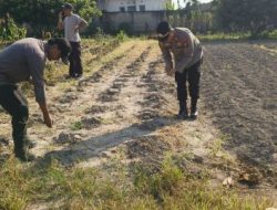 Program Polisi Cinta Petani di Kawasan Pelabuhan Pekanbaru Perkuat Ketahanan Pangan