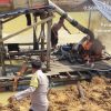 Polsek Kuantan Tengah Tertibkan 2 Rakit PETI di Desa Pulau Komang Sentajo
