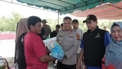 Dukung Green Policing Kapolda Riau, Polres Rohil Gelar Preparasi Mangrove di Sinaboi