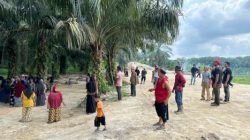 Polisi Gabungan Bubarkan 3 Lokasi Ilegal Mining di Kualu, Pasang Police Line dan Pembongkaran Tempat Galian