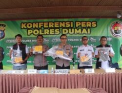 Polres Dumai Gelar Konferensi Pers Kasus Pembunuhan di Bukit Timah, Pelaku Terancam Hukuman Seumur Hidup