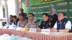 Polres Dumai Gelar Press Release Pengungkapan 25,8 KS Sabu, 3 Tersangka Diamankan