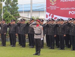 Bacakan Pidato Kepala BPIP, Kapolres Pelalawan Pimpin Upacara Hari Kelahiran Pancasila 2026